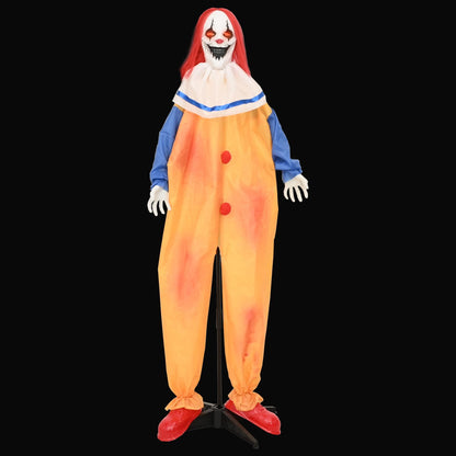 Läskig halloweenclown SPOOKA Gul och Blå 126,5 x 180 cm