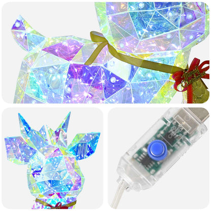 Prismatisk iriserande LED-ren med bjällra Flerfärgsdesign