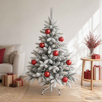 Julgranskulor XXL 3 st Röd Ø 25 cm Plast