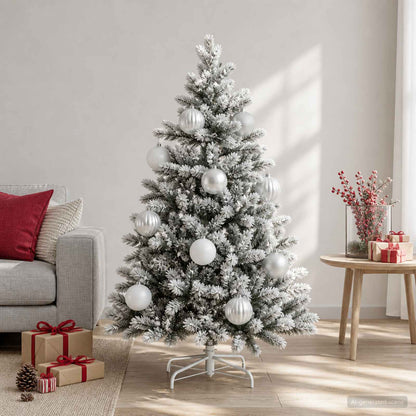 Julgranskulor XXL 3 st Vit Ø 25 cm Plast