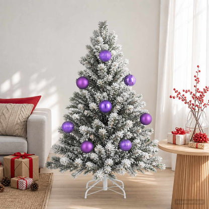 Julgranskulor XXL 3 st Lila Ø 25 cm Plast