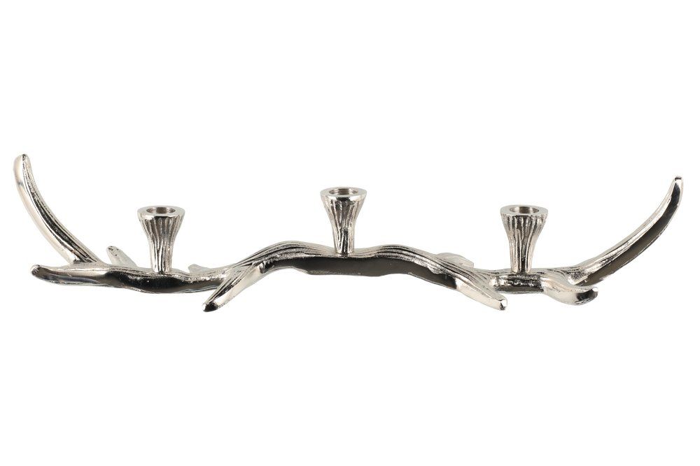 Ljusstake polerat horn aluminium 53 cm