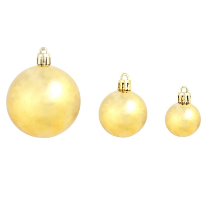 Julgranskulor 100 delar set 3/4/6 cm guld