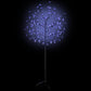 Plastgran 120 LEDs körsbärsblommor blått ljus 150 cm