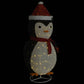 Dekorativ pingvin med LED lyxigt tyg 180 cm