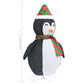 Dekorativ pingvin med LED lyxigt tyg 120cm