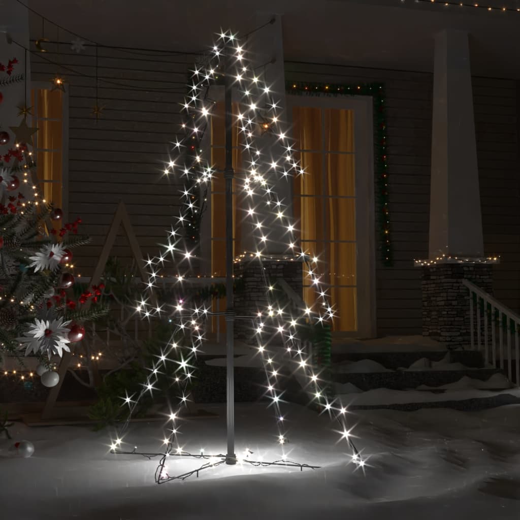 Ljuskon julgran 160 LED inne/ute 78x120 cm