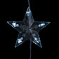 Ljusgardin med stjärnor 500 lysdioder kallvit 8 funktioner 456 x 135 cm