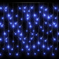 Ljusslinga draperi istappar 10 m 400 lysdioder blå