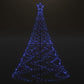 Julgran med metallstång 1400 LED blå 5 m