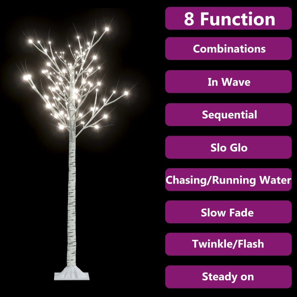 Juleträd  140 LED 1,5 m pil kallvitt ljus inomhus/utomhus