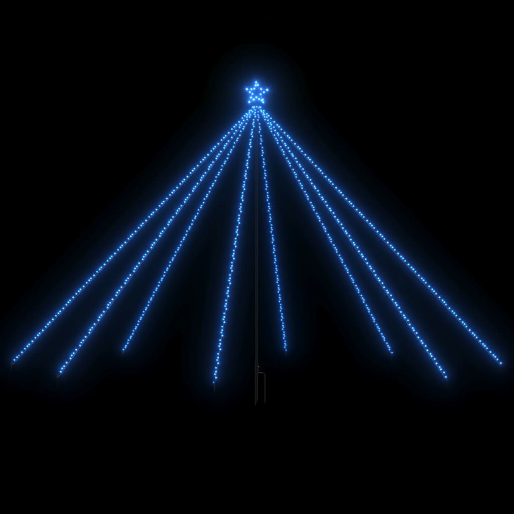 Julgransbelysning inomhus/utomhus 576 LED blå 3,6 m