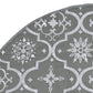 Julgransmatta lyxig med grå strumpa 122 cm tyg