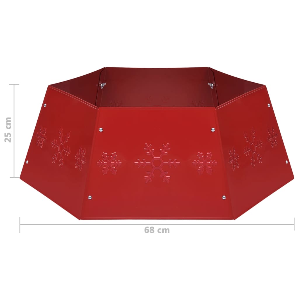 Julgranskrage röd Ø68x25 cm