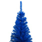 Konstgran med LED och julgranskulor blå 180 cm
