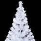 Plastgran vit med LED och julgranskulor 910 grenar 210 cm