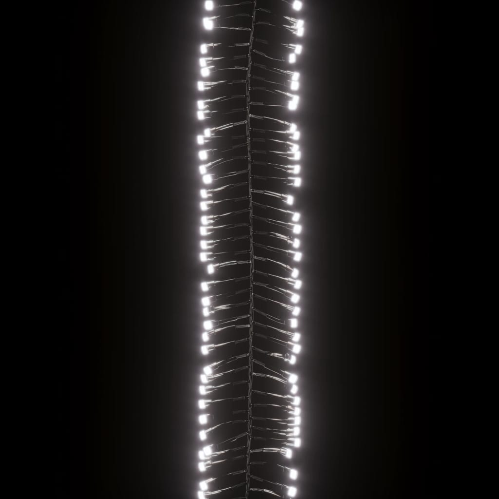 Ljusslinga med 2000 LED cluster kallvit 8 m