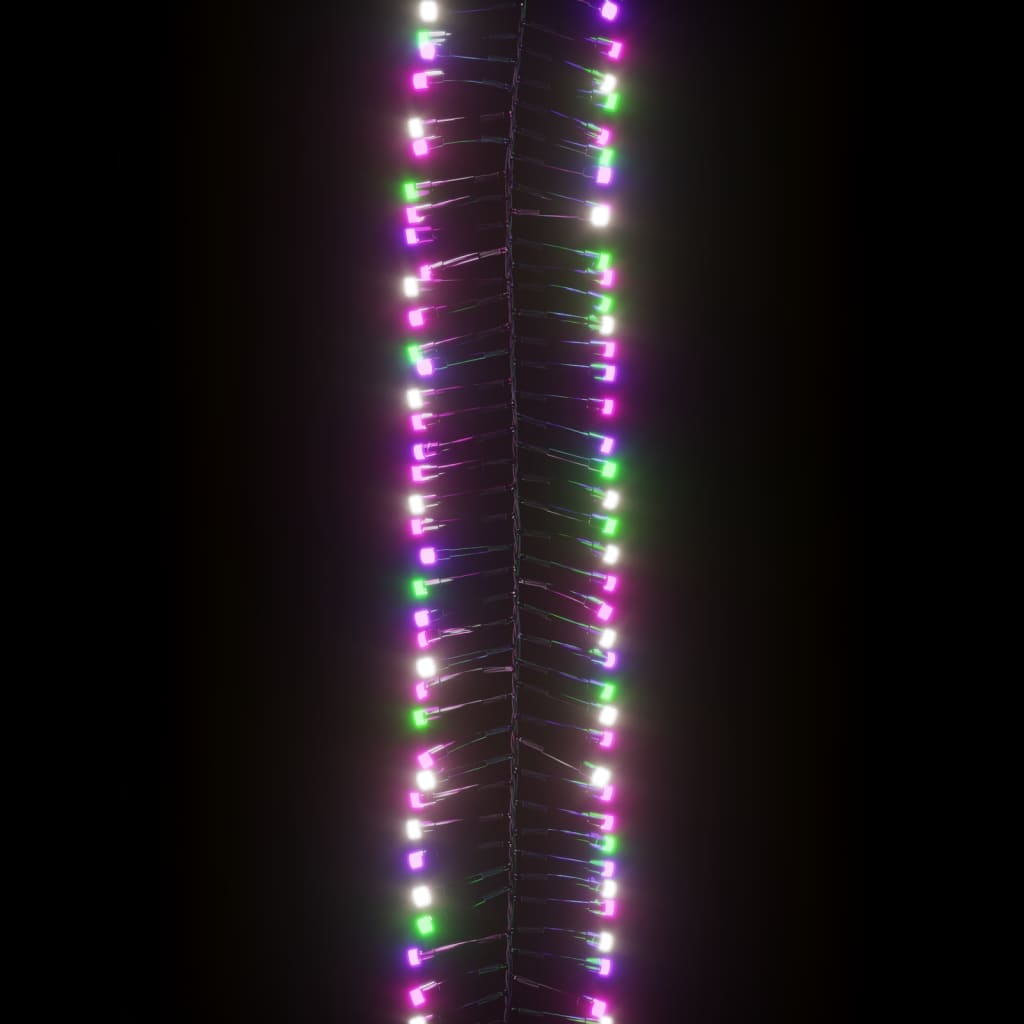 Ljusslinga med 3000 LED cluster flerfärgad pastell 60 m