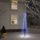 Julgranskon med markspett 108 blåa lysdioder 180 cm