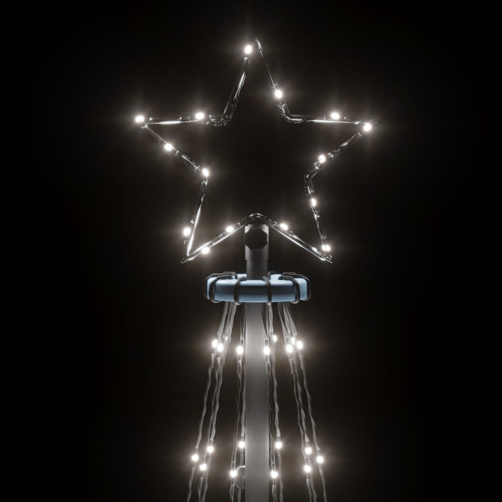 Julgran med markspett 732 kallvita lysdioder 500 cm