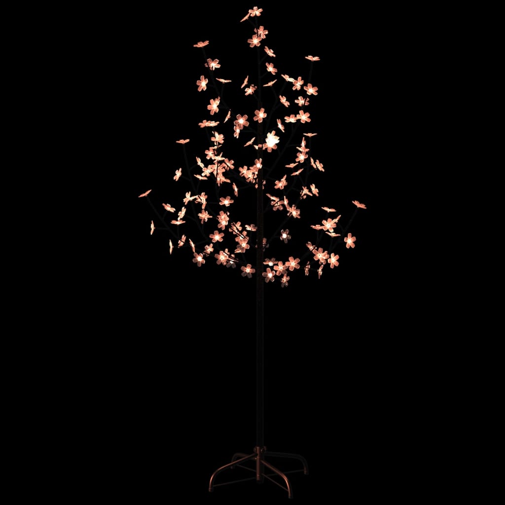 Körsbärsträd med LED varmvit 84 lysdioder 120 cm