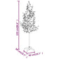 Körsbärsträd med LED varmvit 220 lysdioder 220 cm